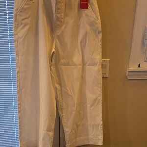 SPANX Women's White Straight Chinos